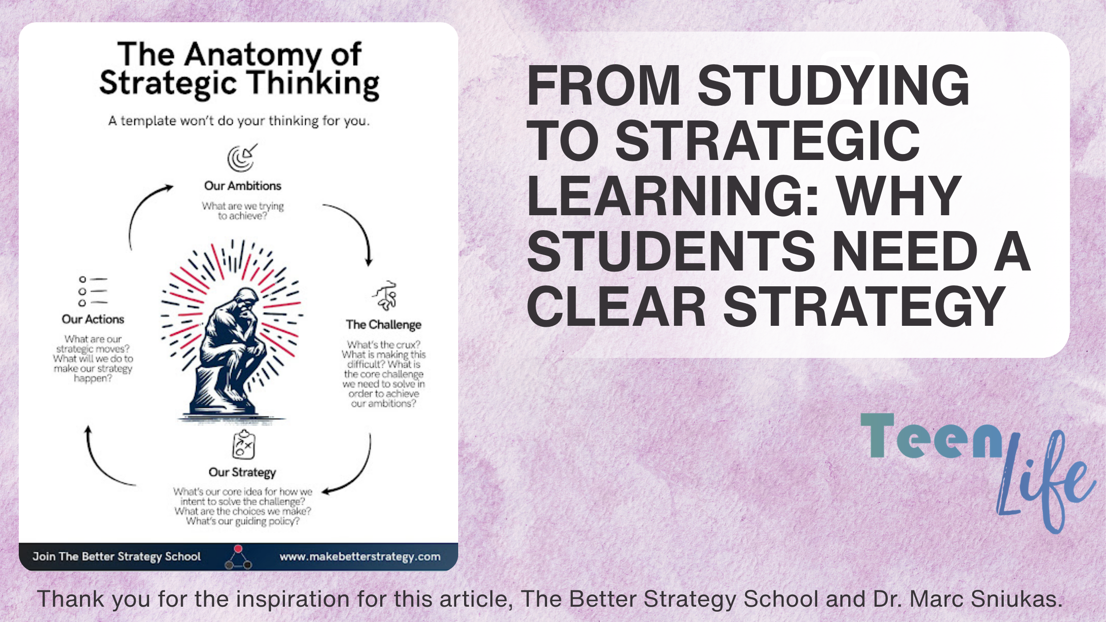 From Studying to Strategic Learning Why Students Need a Clear Strategy